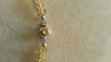 Citrine Faceted Rondelle Necklace